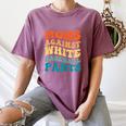 Baseball Moms Against Baseball Pants Groovy Softball Women's Comfort Colors T-Shirt Blue Jean