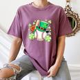 Baseball St Patricks Day Lucky Baseball Player Shamrock Women's Comfort Colors T-Shirt Blue Jean Baseball St Patricks Day Lucky Baseball Player Shamrock Women's Comfort Colors T-Shirt Blue Jean