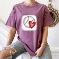 Bleached Custom Baseball Mom Number 7 Heart For Mom Women's Comfort Colors T-Shirt Blue Jean Bleached Custom Baseball Mom Number 7 Heart For Mom Women's Comfort Colors T-Shirt Blue Jean