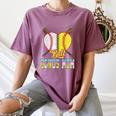 Bonus Mom Of Both Half Baseball Softball Ice Cream Drip Women's Comfort Colors T-Shirt Blue Jean Bonus Mom Of Both Half Baseball Softball Ice Cream Drip Women's Comfort Colors T-Shirt Blue Jean