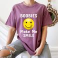 Boobies Make Me Smile Mardi Gras Raglan Baseball Tee Women's Comfort Colors T-Shirt Blue Jean Boobies Make Me Smile Mardi Gras Raglan Baseball Tee Women's Comfort Colors T-Shirt Blue Jean