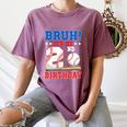 Bruh It's My 2nd Birthday Boy Baseball Themed Party Women's Comfort Colors T-Shirt Blue Jean Bruh It's My 2nd Birthday Boy Baseball Themed Party Women's Comfort Colors T-Shirt Blue Jean