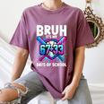 Bruh It's My 67 33 Days Of School Baseball 100 Days Smarter Women's Comfort Colors T-Shirt Blue Jean Bruh It's My 67 33 Days Of School Baseball 100 Days Smarter Women's Comfort Colors T-Shirt Blue Jean