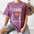 If You Can’t Handle Lacrosse Then Go Play Baseball Women's Comfort Colors T-Shirt Blue Jean