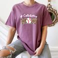Catcher Mom Baseball Mom Leopard Game Day Women's Comfort Colors T-Shirt Blue Jean Catcher Mom Baseball Mom Leopard Game Day Women's Comfort Colors T-Shirt Blue Jean