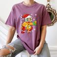 Christmas Gingerbread Man Baseball Player Catcher Women's Comfort Colors T-Shirt Blue Jean Christmas Gingerbread Man Baseball Player Catcher Women's Comfort Colors T-Shirt Blue Jean