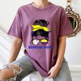 Colombia Baseball Mom Messy Bun Women's Comfort Colors T-Shirt Blue Jean Colombia Baseball Mom Messy Bun Women's Comfort Colors T-Shirt Blue Jean