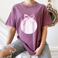 Coquette Baseball Mom Pink Bow Baseball Mama Women's Comfort Colors T-Shirt Blue Jean Coquette Baseball Mom Pink Bow Baseball Mama Women's Comfort Colors T-Shirt Blue Jean