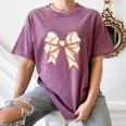 Coquette Bow Baseball Mama Baseball Mom Women Premium Women's Comfort Colors T-Shirt Blue Jean