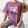 Dad Rookie Of Year 1st Birthday Baseball Theme Matching Women's Comfort Colors T-Shirt Blue Jean
