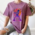 Drip Skeleton Batting Baseball Halloween Women's Comfort Colors T-Shirt Blue Jean