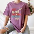 Eat Sleep Baseball Repeat Bat Ball Player Fan Women's Comfort Colors T-Shirt Blue Jean Eat Sleep Baseball Repeat Bat Ball Player Fan Women's Comfort Colors T-Shirt Blue Jean