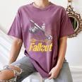 Fallout TV Series Lucy Do Unto Others Baseball Bat Gamer Women's Comfort Colors T-Shirt Blue Jean