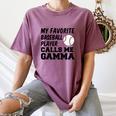 My Favorite Baseball Player Calls Me Gamma Women's Comfort Colors T-Shirt Blue Jean My Favorite Baseball Player Calls Me Gamma Women's Comfort Colors T-Shirt Blue Jean