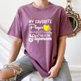 My Favorite Player Calls Me Stepmom Softball Baseball Mom Women's Comfort Colors T-Shirt Blue Jean My Favorite Player Calls Me Stepmom Softball Baseball Mom Women's Comfort Colors T-Shirt Blue Jean