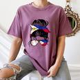 Filipina Baseball Mom Philippines Flag Baseball Girl Women's Comfort Colors T-Shirt Blue Jean