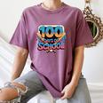 Happy 100 Days Of School Baseball Drip For Kids Teachers Women's Comfort Colors T-Shirt Blue Jean