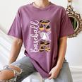 Happy Mother's Day Baseball Mom Leopard Softball Lover Women's Comfort Colors T-Shirt Blue Jean Happy Mother's Day Baseball Mom Leopard Softball Lover Women's Comfort Colors T-Shirt Blue Jean