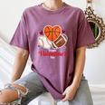 Happy Valentine’s Basketball Football Valentine Baseball Women's Comfort Colors T-Shirt Blue Jean Happy Valentine’s Basketball Football Valentine Baseball Women's Comfort Colors T-Shirt Blue Jean