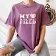My Heart Is On That Court Baseball Mom Women's Comfort Colors T-Shirt Blue Jean My Heart Is On That Court Baseball Mom Women's Comfort Colors T-Shirt Blue Jean