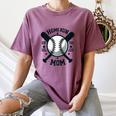 Home Run Mom Shirt Baseball Mom Mother's Day Women's Comfort Colors T-Shirt Blue Jean