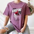 Hunter Greene Cincinnati MLB Baseball Players MLBHGR204M Women's Comfort Colors T-Shirt Blue Jean Hunter Greene Cincinnati MLB Baseball Players MLBHGR204M Women's Comfort Colors T-Shirt Blue Jean