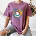 Ice Cream Baseball Mitt Drippy Scoop Baseball Sports Women's Comfort Colors T-Shirt Blue Jean Ice Cream Baseball Mitt Drippy Scoop Baseball Sports Women's Comfort Colors T-Shirt Blue Jean