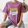 Ice Cream Drip 100 Days Of School Baseball Boys 100th Day Women's Comfort Colors T-Shirt Blue Jean