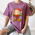Ice Cream Drip Baseball Christmas Baseball Drip Candy Cane Women's Comfort Colors T-Shirt Blue Jean Ice Cream Drip Baseball Christmas Baseball Drip Candy Cane Women's Comfort Colors T-Shirt Blue Jean
