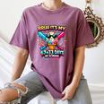 It's My 6733 Days Of School Baseball Ice Cream Dripping Women's Comfort Colors T-Shirt Blue Jean