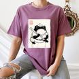 Japanese Grumpy Frog Baseball Player Baseball Women's Comfort Colors T-Shirt Blue Jean