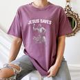 Jesus Saves Shirt Religious Christian Faith Baseball Women's Comfort Colors T-Shirt Blue Jean Jesus Saves Shirt Religious Christian Faith Baseball Women's Comfort Colors T-Shirt Blue Jean