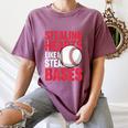 Kids Stealing Hearts Like I Steal Bases Cute Baseball Boys Women's Comfort Colors T-Shirt Blue Jean Kids Stealing Hearts Like I Steal Bases Cute Baseball Boys Women's Comfort Colors T-Shirt Blue Jean