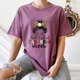 Loud And Proud Baseball Mom Messy Bun Leopard Baseball Mom Women's Comfort Colors T-Shirt Blue Jean Loud And Proud Baseball Mom Messy Bun Leopard Baseball Mom Women's Comfort Colors T-Shirt Blue Jean