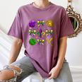 Mardi Gras Baseball Coquette Bow Fat Tuesday Parade Girls Women's Comfort Colors T-Shirt Blue Jean Mardi Gras Baseball Coquette Bow Fat Tuesday Parade Girls Women's Comfort Colors T-Shirt Blue Jean