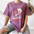 Mask On Fear Gone Baseball Catcher Softball Women's Comfort Colors T-Shirt Blue Jean Mask On Fear Gone Baseball Catcher Softball Women's Comfort Colors T-Shirt Blue Jean