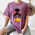Messy Bun Baseball Mom Turkey Face Matching Thanksgiving Women's Comfort Colors T-Shirt Blue Jean Messy Bun Baseball Mom Turkey Face Matching Thanksgiving Women's Comfort Colors T-Shirt Blue Jean