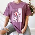 Mom Of Ballers USA Flag Soccer Baseball Mom Women's Comfort Colors T-Shirt Blue Jean Mom Of Ballers USA Flag Soccer Baseball Mom Women's Comfort Colors T-Shirt Blue Jean