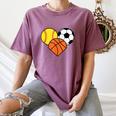 Mom Sports Heart Soccer Basketball Baseball Softball Women's Comfort Colors T-Shirt Blue Jean Mom Sports Heart Soccer Basketball Baseball Softball Women's Comfort Colors T-Shirt Blue Jean