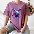 Neon Dripping Baseball And Bats Colorful Sports Art Women's Comfort Colors T-Shirt Blue Jean