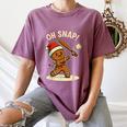 Oh Snap Gingerbreadman Baseball Christmas Men Boys Toddlers Women's Comfort Colors T-Shirt Blue Jean Oh Snap Gingerbreadman Baseball Christmas Men Boys Toddlers Women's Comfort Colors T-Shirt Blue Jean