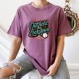 Outfield On Lockdown Baseball Defense Sports Women's Comfort Colors T-Shirt Blue Jean