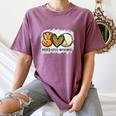 Peace Love Baseball Mom Leopard Print Mother's Day Women's Comfort Colors T-Shirt Blue Jean Peace Love Baseball Mom Leopard Print Mother's Day Women's Comfort Colors T-Shirt Blue Jean