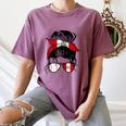 Peruvian Baseball Mom Peru Flag Baseball Girl Women's Comfort Colors T-Shirt Blue Jean