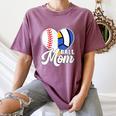 Proud Ball Mom Volleyball Baseball Mom Heart Women's Comfort Colors T-Shirt Blue Jean Proud Ball Mom Volleyball Baseball Mom Heart Women's Comfort Colors T-Shirt Blue Jean