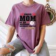 Proud Mom Of An Awesome Baseball Player Baseball Mom Women's Comfort Colors T-Shirt Blue Jean