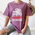 Proud Sister Of A Baseball Senior Class Of 2026 Graduation Women's Comfort Colors T-Shirt Blue Jean Proud Sister Of A Baseball Senior Class Of 2026 Graduation Women's Comfort Colors T-Shirt Blue Jean