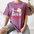 Retro 100 Days Of School Baseball Teacher Student 100 Days Women's Comfort Colors T-Shirt Blue Jean Retro 100 Days Of School Baseball Teacher Student 100 Days Women's Comfort Colors T-Shirt Blue Jean