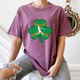 Retro Shamrock Baseball St Patricks Day Men Women Boys Girls Women's Comfort Colors T-Shirt Blue Jean