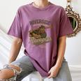 Riverside Ravagers Retro Minor League Baseball Women's Comfort Colors T-Shirt Blue Jean